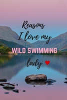 Reasons I Love My Wild Swimming Lady: Fill In The Blanks: 21 Loving Phrases To Complete With Scrapbook/Sketch Pages, Funny Valentine Gift For Her (Girlfriend Or Wife) 1659020298 Book Cover