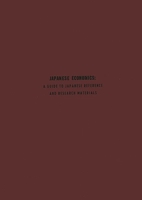 Japanese Economics: A Guide to Japanese Reference and Research Materials (University of Michigan Center for Japanese Studies Bibliogra) 0313204357 Book Cover