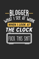 Blogger What I See At Work: Funny Journal | 6x9 Notebook | 120 pages | Dot Grid 1674395744 Book Cover