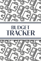 Budget Tracker (White and Black Money Outlines): 6"x9" Monthly Finance Organizer for Expenses, Savings, and Debt; Manage Your Money Notebook 1834120446 Book Cover