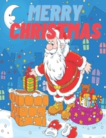 Merry Christmas: A Coloring Book for Girls The Night Before Christmas B08LNBH2G1 Book Cover