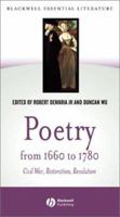 Poetry from 1660 to 1780 : Civil War, Restoration, Revolution 0631229825 Book Cover