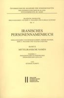 Iranisches Personennamenbuch Band II/Faszikel 5: Personennamen in Parthischen Epigraphischen Quellen 3700179995 Book Cover