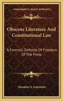 Obscene Literature and Constitutional Law 1142922014 Book Cover