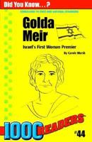 Golda Meir: Israel's First Woman Premier 0635015137 Book Cover