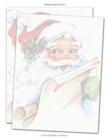 Vintage Santa Claus Stationary Paper: Christmas Themed Letterhead Paper, Set of 25 Sheets for Writing, Flyers, Copying, Crafting, Invitations, Party, Office, Events, School Supplies, 8.5 x 11 Inch 1079961275 Book Cover