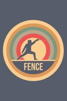 Fence: Retro Vintage Notebook 6 x 9 (A5) Graph Paper Squared Journal Gift for Fencers And Fencing Lovers (108 Pages) 1670617432 Book Cover