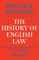 The History of English Law Before the Time of Edward I Volume 2 B007K5B8HW Book Cover