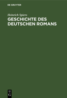 Geschichte des deutschen Romans 311005339X Book Cover