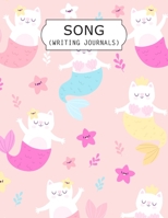Song Writing Journals: Lined Ruled Paper With Wide Empty Staff Paper 6 Stave Blank Sheets Music Manuscript Paper For Notes, Lyrics And Music. ... Book Journal Notebook, Kids Mermaid Gift 1671840763 Book Cover
