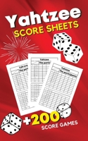 Yahtzee Score Sheets: Triple Yahtzee Score Pads - Large Yahtzee Score Pads with 200 Sheets for Scorekeeping - Yahtzee Score Cards: 5x8'' 059852634X Book Cover