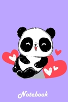Notebook: Cute Panda Bear Kawaii Composition Notebook Japanese Otaku Anime lovers 120 Blank lined pages 6 x 9 Journal Planner organizer School 1660363322 Book Cover