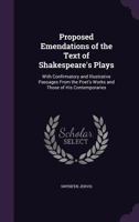Proposed Emendations of the Text of Shakspeare's Plays 1149758570 Book Cover