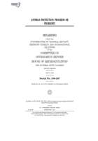 Anthrax protection : progress or problems? B0848Y9SM6 Book Cover