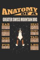 Anatomy Of A Greater Swiss Mountain Dog: Anatomy Of A Greater Swiss Mountain Dog Notebook Journal 6x9 Personalized Customized Gift For Greater Swiss Mountain Dog Mom Dad Lined Paper 1080955895 Book Cover