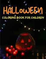 Hallween coloring book for children: Halloween Pumpkin Coloring Book For Kids - A Fun Halloween coloring book for Boys, Girls B08L5RPXDJ Book Cover