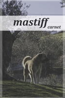 mastiff carnet: Carnet de notes mastiff ,cahier d'écriture mastiff . Couverture de livre ....chien mastiff (French Edition) 1654088196 Book Cover