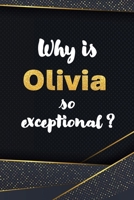 Personalized Gift Book: Why Is Olivia So Exceptional?: Surprise idea to give for any occasion B0CS5SBKG8 Book Cover
