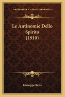 Le antinomie dello spirito 1167624262 Book Cover