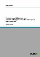 Verhaltensauffälligkeiten im Zusammenhang mit Lernbehinderungen in der Schulpraxis 3638701433 Book Cover