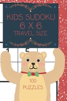 Kids Sudoku Puzzle Travel Size: Beary Merry Christmas Kids 6X6 Sudoku 100 puzzle travel size B08LNN5FC6 Book Cover