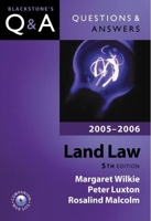 Questions & Answers Land Law 2005-2006 (Blackstone's Law Questions and Answers) 0199276498 Book Cover