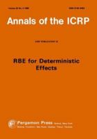 ICRP Publication 58: RBE for Deterministic Effects 0080401732 Book Cover
