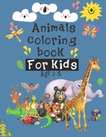 Animals Coloring Book For Kids Age 2-5: Easy and Fun Educational Coloring Pages of Animals 83 Cute Animals' Faces for little kids boys and girls ,Preschool and Kindergarten B08PM27MXB Book Cover