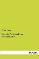 Uber Die Psychologie Von Schleiermacher 3955072738 Book Cover