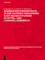 Sonnenfinsterniseffekte in Der Unteren Ionosphäre Nach Beobachtungen Im Mittel- Und Langwellenbereich 3112783867 Book Cover