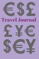 Travel Journal (Diary, Notebook): Halloween and Foreign Currency Themed Inspired Travel Journal, Notebook and Diary. 6"x9" 120 Lined Pages. 1698609523 Book Cover