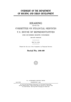 Oversight of the Department of Housing and Urban Development B084DKLF2Q Book Cover