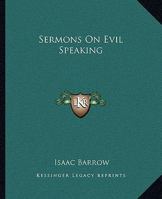 Sermons on Evil Speaking 935792616X Book Cover