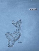 Notebook: Bimumonji's Whale Lined Notebook - Large (8.5 x 11 inches) - 110 Pages (notebooks and journals 8.5 x 11, notebooks college ruled, notebooks ... journals to write in) (Whale Notebooks) 197975120X Book Cover