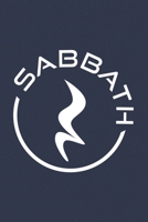 Sabbath Rest Journal: Lined Notebook, 120 Pages, 6 x 9, Soft Cover, Matte Finish, Music Theme, Navy Color 1708511202 Book Cover