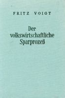 Der Volkswirtschaftliche Sparprozess 3428015886 Book Cover