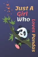 Just A Girl Who Loves Pandas: Just A Girl Who Loves Pandas .Gift For Pandas Lovers Notbook:page110 B089M1D86N Book Cover