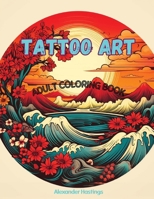 Tattoo Art: Adult Coloring Book B0CSFTDHZ2 Book Cover