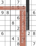 Sudoku Volume 3: 200 Easy Sudoku Puzzles B0841YP48S Book Cover