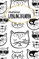 Meine Lieblingskunden: Blanko Gepunktet | Erfassung von Kundengesprächen | Für Vertriebler, Händler und alle mit Kundenkontakt | 120 Seiten | A5 | Motiv: Coole Katzen (German Edition) B083XN7JFT Book Cover