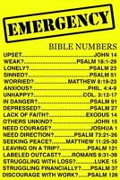 Emergency Bible Numbers : Bible Notebook Journal for Your Every Day Struggles. 120 Blank Pages to Take Notes 1726079481 Book Cover