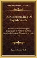 The Compounding of English Words 101789695X Book Cover