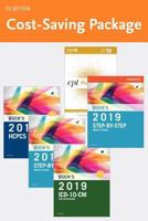 Step-By-Step Medical Coding 2019 Edition - Text, Workbook, 2019 ICD-10-CM for Physicians Edition, 2019 HCPCS Professional Edition and AMA 2019 CPT Professional Edition Package 0323638414 Book Cover