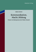 Kommunikation, Macht, Bildung 3050051833 Book Cover