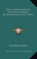 Der Staatsbankerott Und Die Moderne Rechtswissenschaft (1895) 1160444994 Book Cover