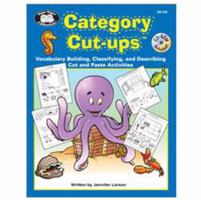 Super Duper Publications | Category Cut-ups Vocabulary Building, Classifying, and Describing Cut and Paste Activities | Educational Learning Resource for Children 1586506358 Book Cover