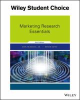 Marketing Research Essentials 0471684767 Book Cover