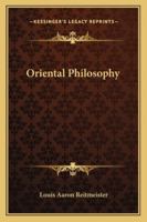 Oriental Philosophy 1425469736 Book Cover