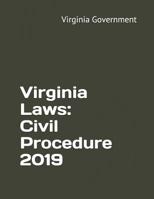 Virginia Laws: Civil Procedure 2019 1093830972 Book Cover