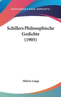 Schillers Philosophische Gedichte 1141768321 Book Cover